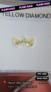 Natural Yellow Diamond Deal (0.68 cts)